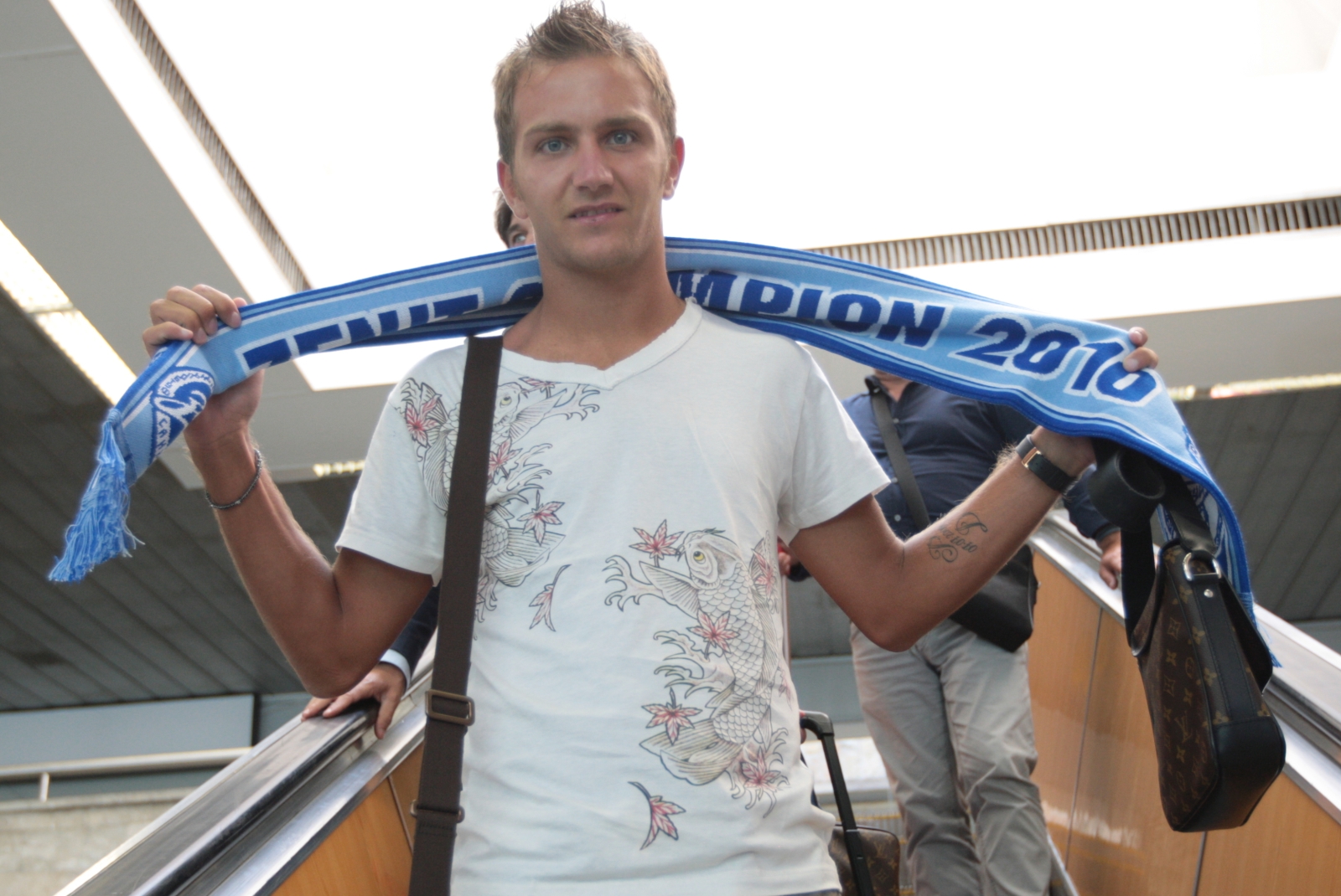 Приезд нового итальянского футболиста Доменико Кришито