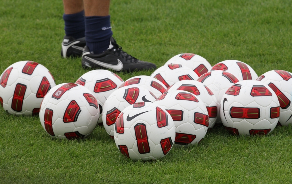 Утреняя тренировка на сборах в Объединённые Арабские Эмираты