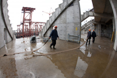 Строительство нового стадиона «Газпром — Арена»