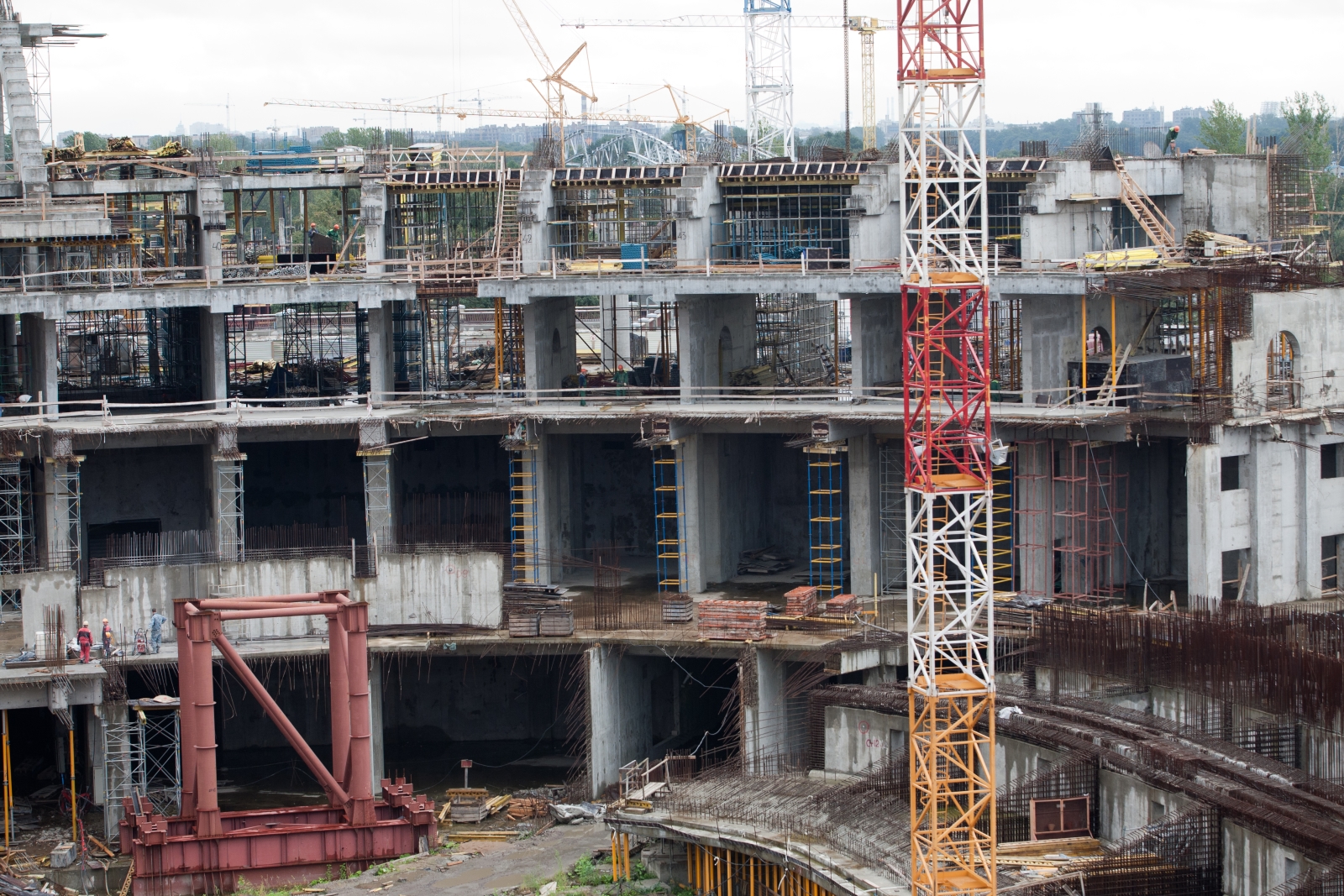 Строительство нового стадиона «Газпром — Арена»