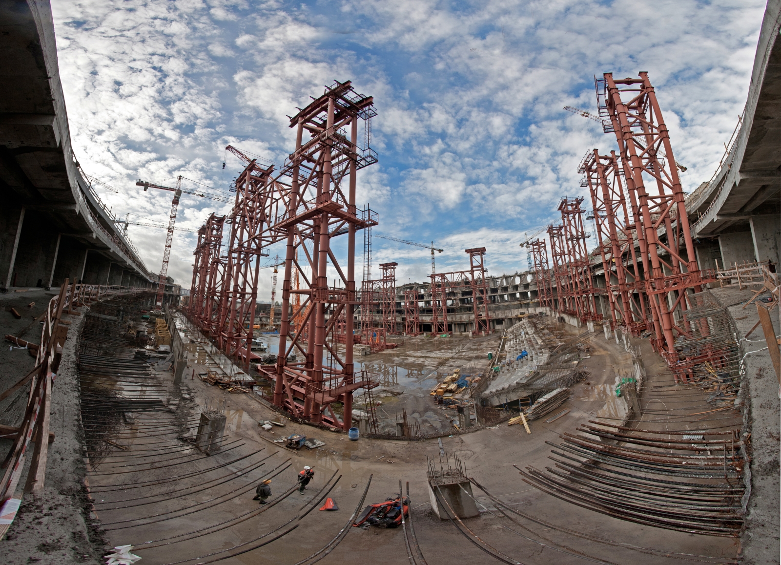 Строительство нового стадиона «Газпром — Арена»