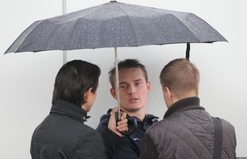 Тренировка перед матчем Зенит—Томь