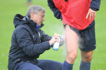 Тренировка перед матчем Зенит—Томь