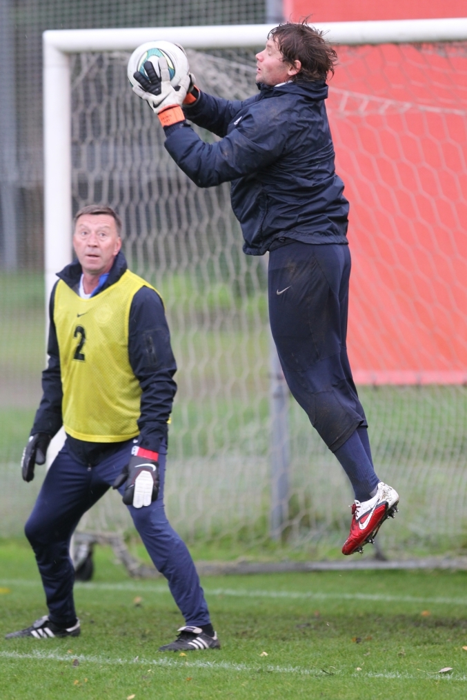 Тренировка перед матчем Зенит—Томь