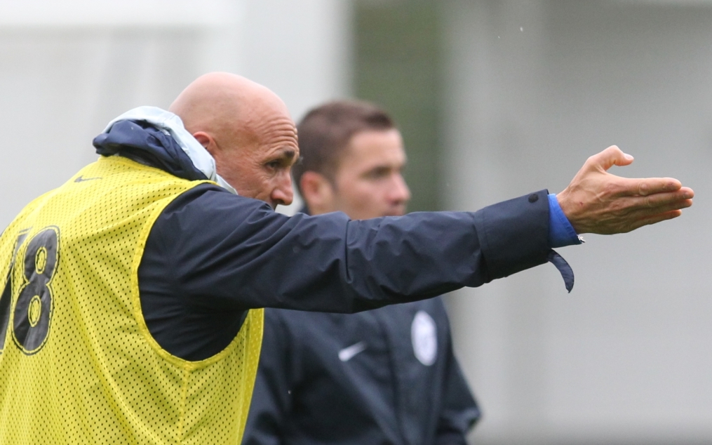 Тренировка перед матчем Зенит—Томь