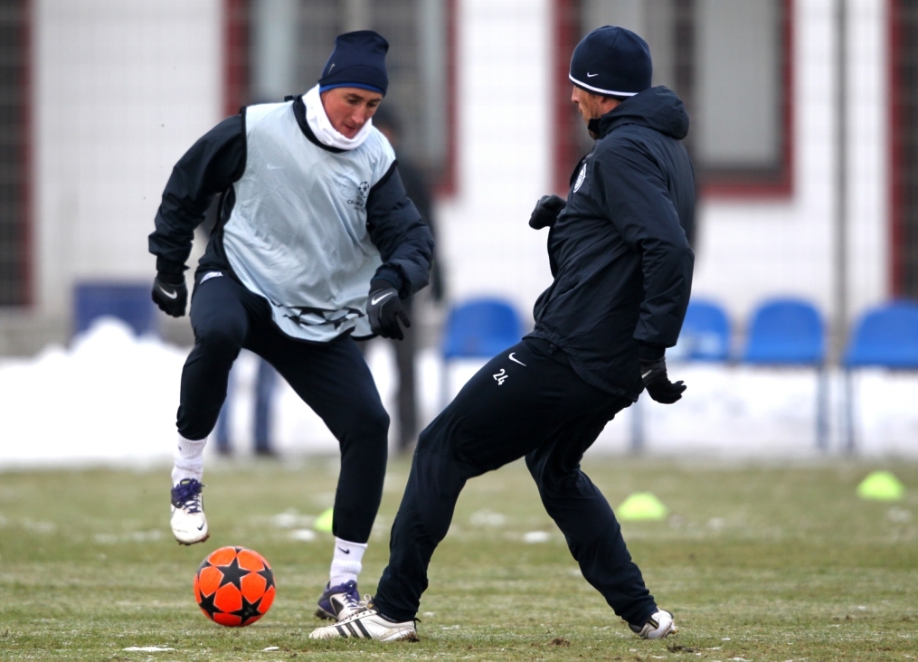 Открытая тренировка «Зенита» перед матчем  Лиги чемпионов УЕФА 2011/2012 с «Бенфикой»