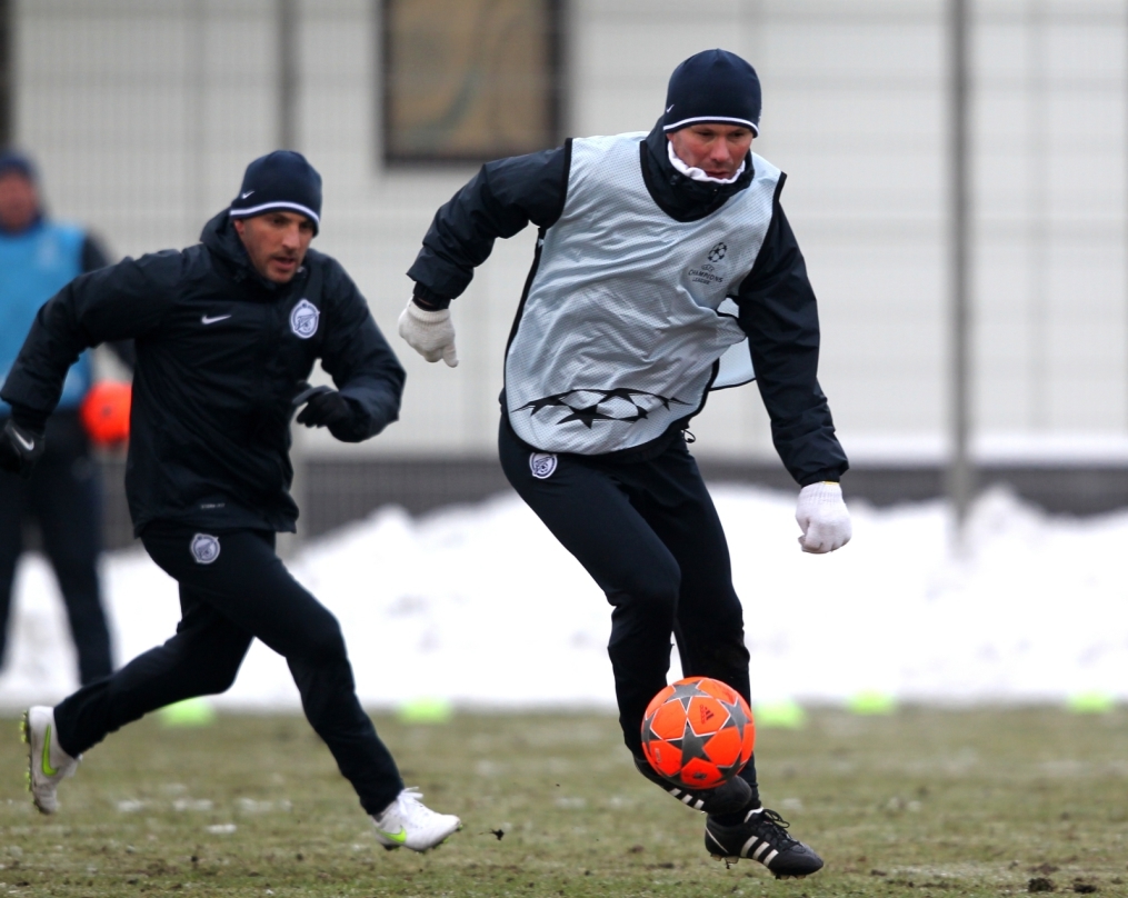 Открытая тренировка «Зенита» перед матчем  Лиги чемпионов УЕФА 2011/2012 с «Бенфикой»