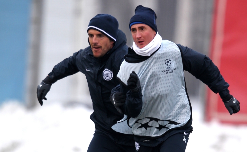 Открытая тренировка «Зенита» перед матчем  Лиги чемпионов УЕФА 2011/2012 с «Бенфикой»