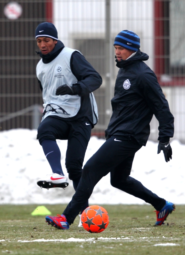 Открытая тренировка «Зенита» перед матчем  Лиги чемпионов УЕФА 2011/2012 с «Бенфикой»