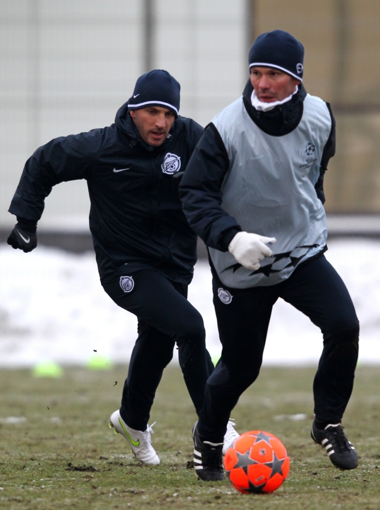 Открытая тренировка «Зенита» перед матчем  Лиги чемпионов УЕФА 2011/2012 с «Бенфикой»