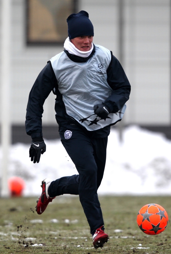 Открытая тренировка «Зенита» перед матчем  Лиги чемпионов УЕФА 2011/2012 с «Бенфикой»