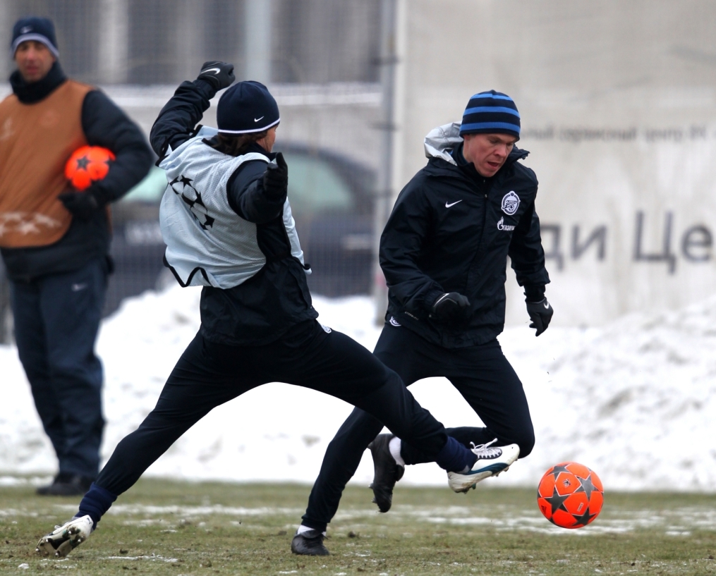 Открытая тренировка «Зенита» перед матчем  Лиги чемпионов УЕФА 2011/2012 с «Бенфикой»