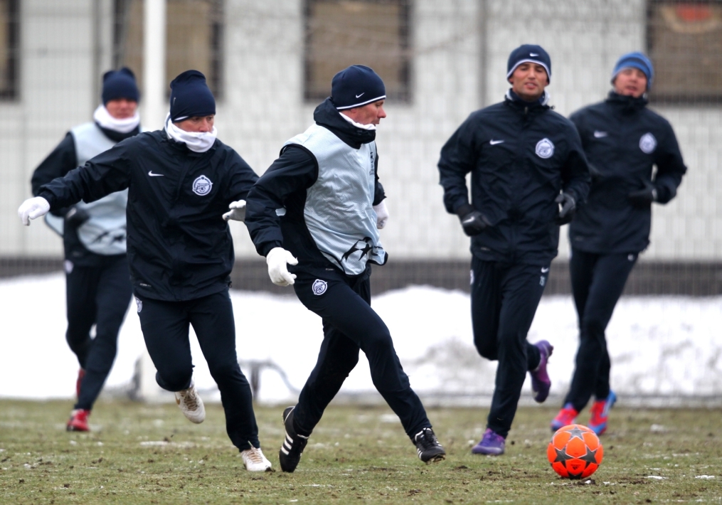 Открытая тренировка «Зенита» перед матчем  Лиги чемпионов УЕФА 2011/2012 с «Бенфикой»