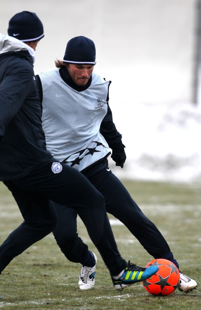 Открытая тренировка «Зенита» перед матчем  Лиги чемпионов УЕФА 2011/2012 с «Бенфикой»