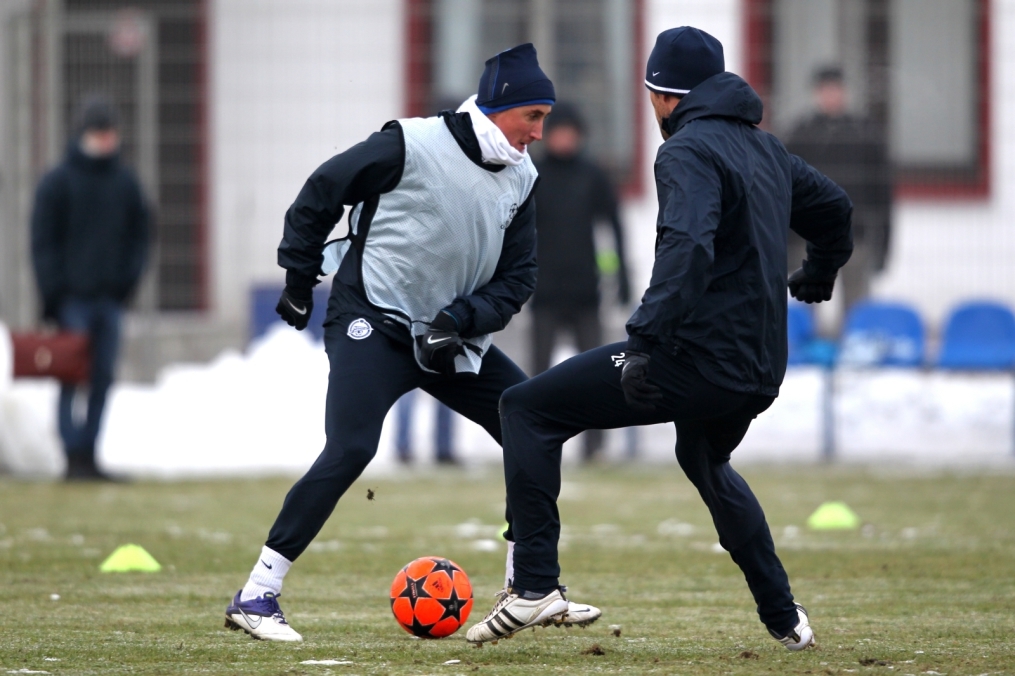 Открытая тренировка «Зенита» перед матчем  Лиги чемпионов УЕФА 2011/2012 с «Бенфикой»