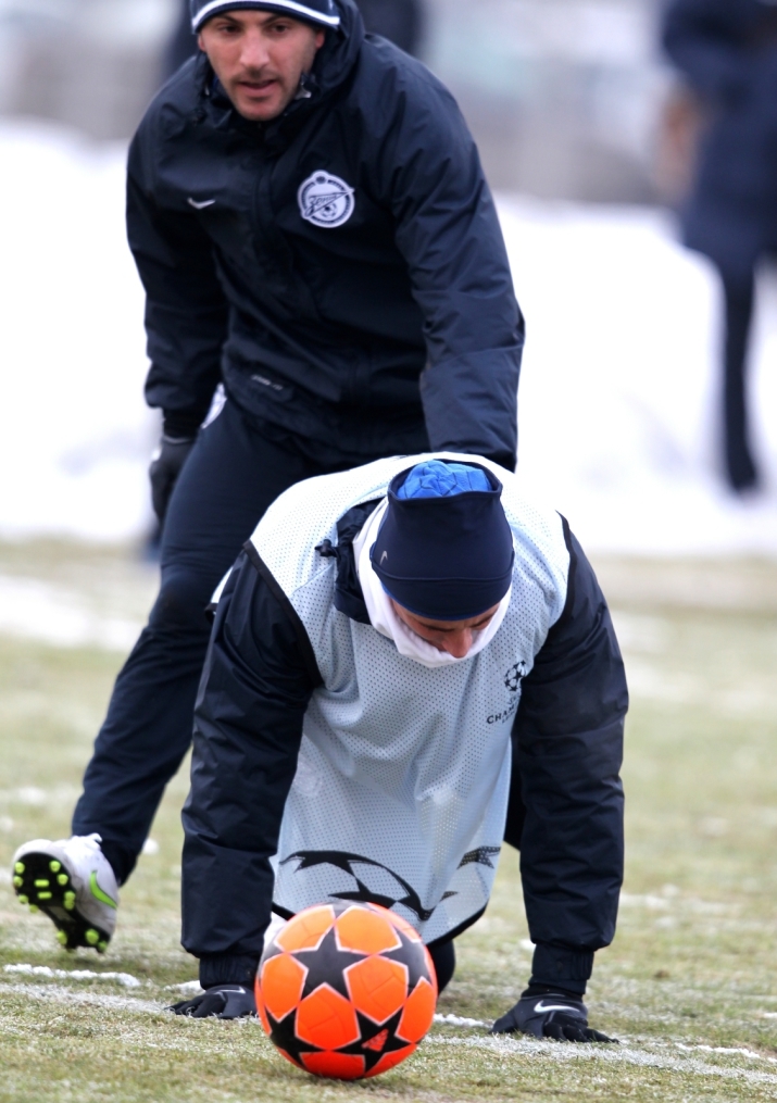 Открытая тренировка «Зенита» перед матчем  Лиги чемпионов УЕФА 2011/2012 с «Бенфикой»