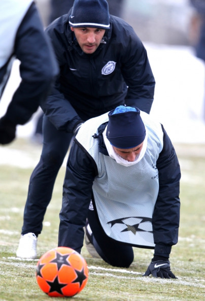 Открытая тренировка «Зенита» перед матчем  Лиги чемпионов УЕФА 2011/2012 с «Бенфикой»