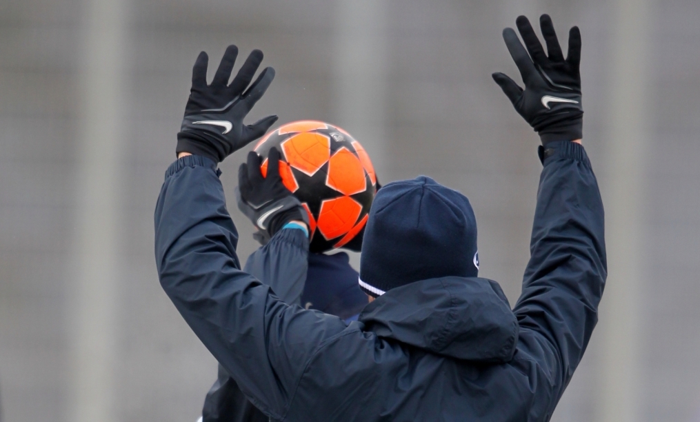 Открытая тренировка «Зенита»  перед матчем 1/8 финала Лиги чемпионов УЕФА 2011/2012 с Бенфикой