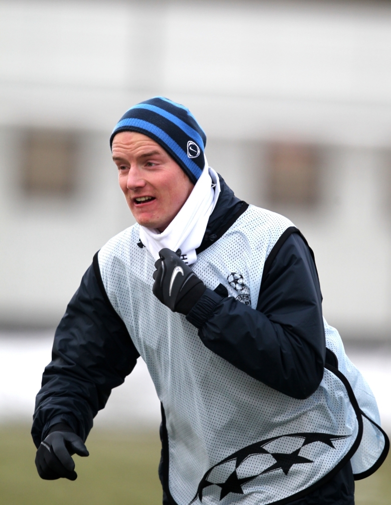 Открытая тренировка «Зенита»  перед матчем 1/8 финала Лиги чемпионов УЕФА 2011/2012 с Бенфикой