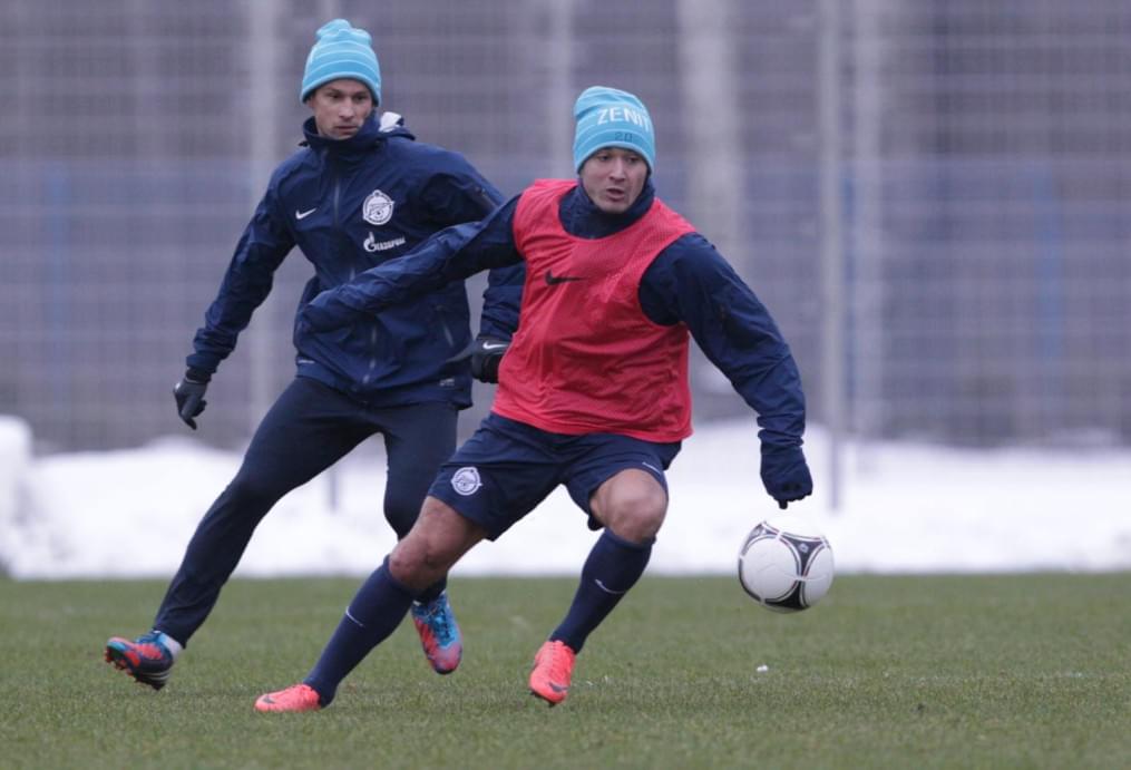 Тренировка перед матчем «Зенит» — «Ростов»