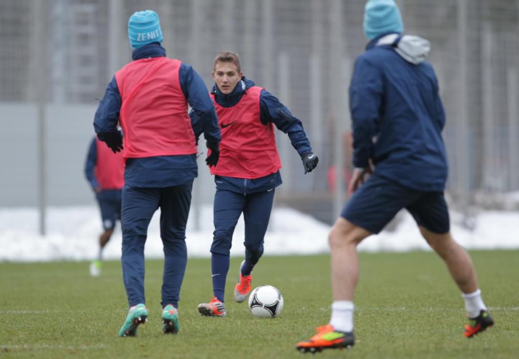 Тренировка перед матчем «Зенит» — «Ростов»