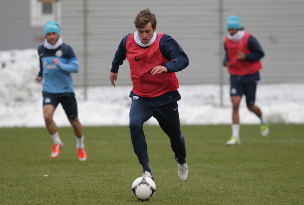 Тренировка перед матчем «Зенит» — «Ростов»