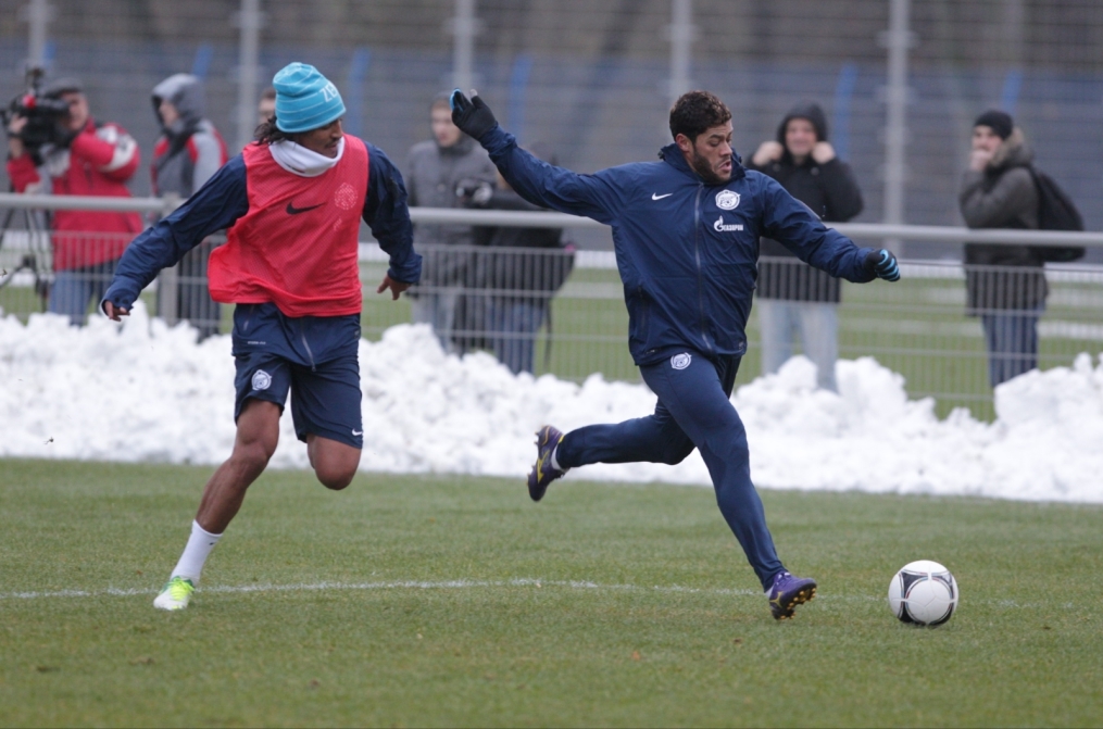 Тренировка перед матчем «Зенит» — «Ростов»