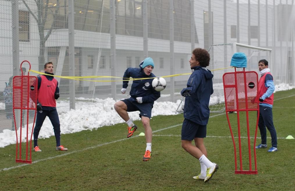 Тренировка перед матчем «Зенит» — «Ростов»