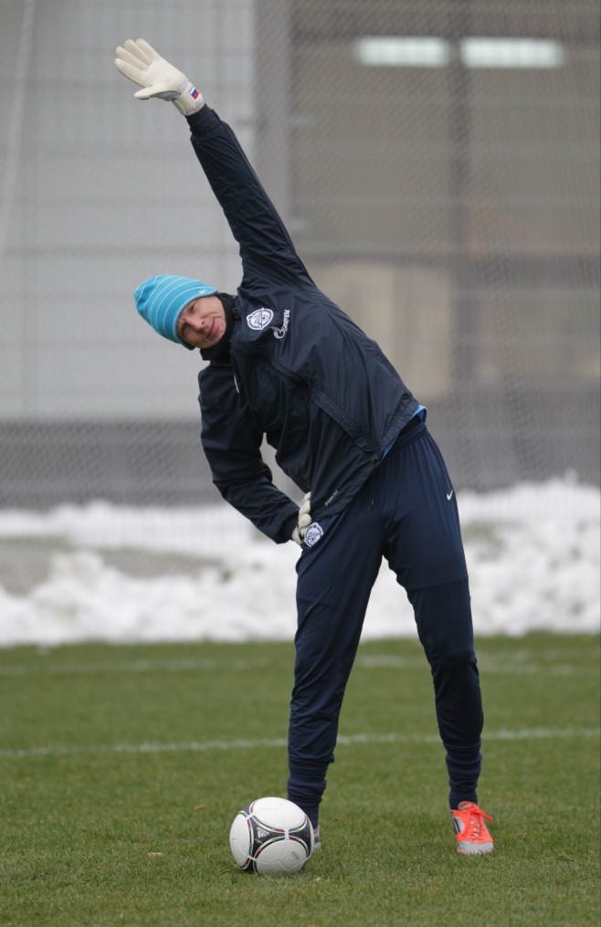 Тренировка перед матчем «Зенит» — «Ростов»