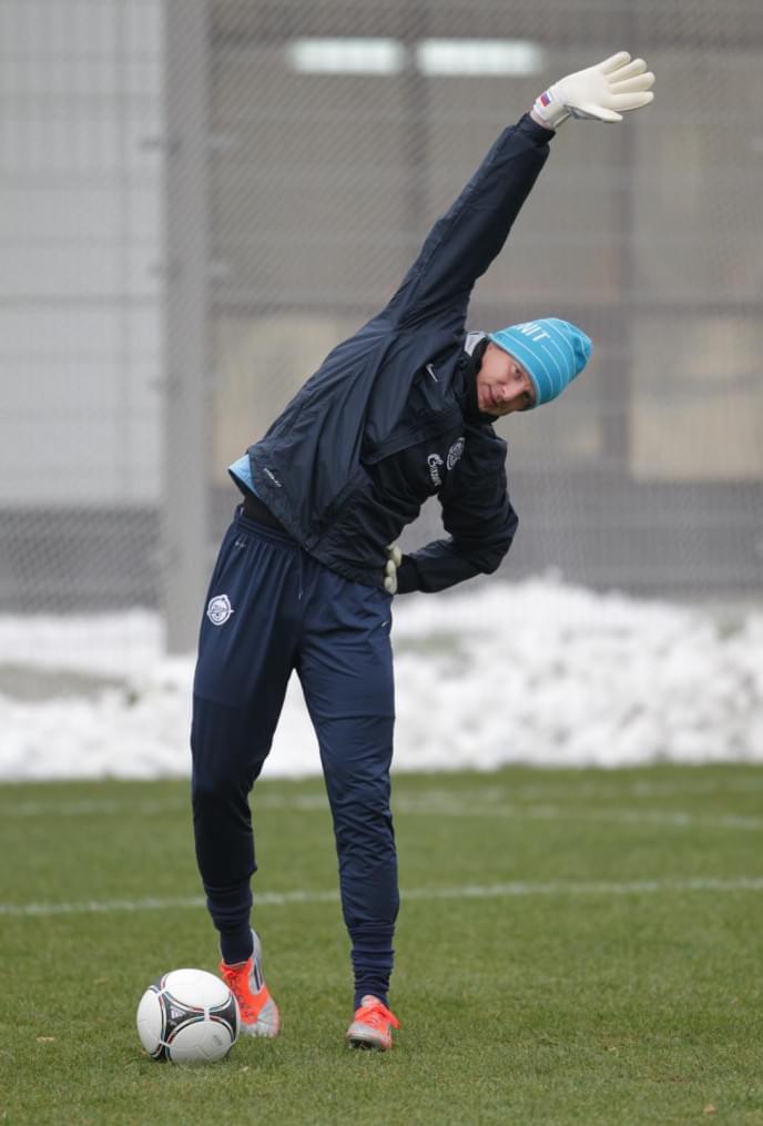 Тренировка перед матчем «Зенит» — «Ростов»