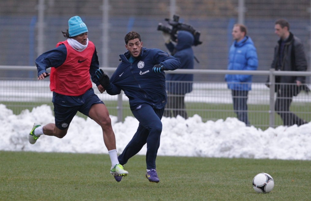 Тренировка перед матчем «Зенит» — «Ростов»