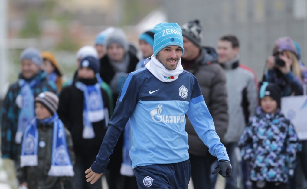Тренировка перед матчем «Зенит» — «Ростов»