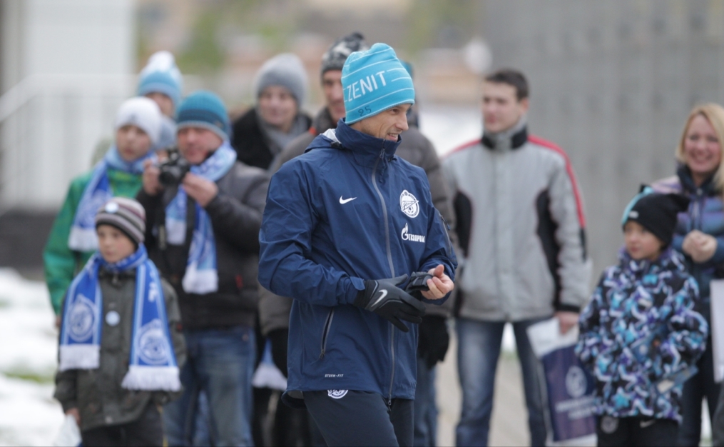 Тренировка перед матчем «Зенит» — «Ростов»