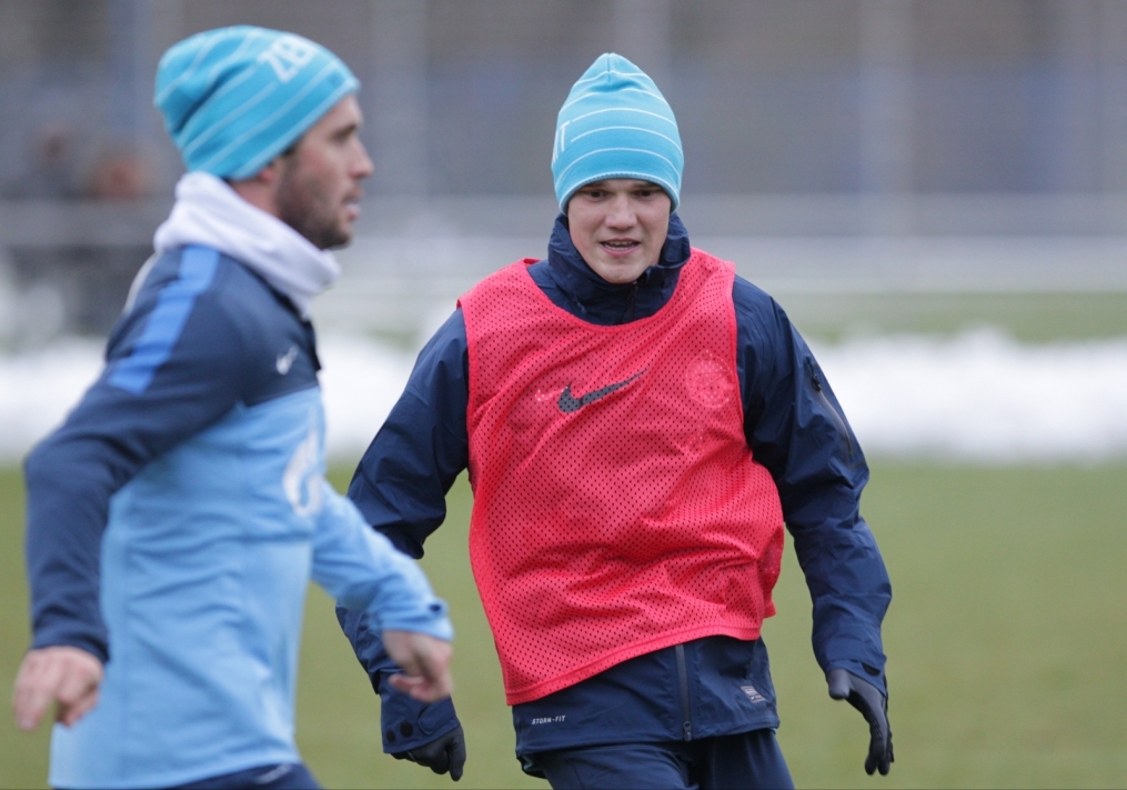 Тренировка перед матчем «Зенит» — «Ростов»