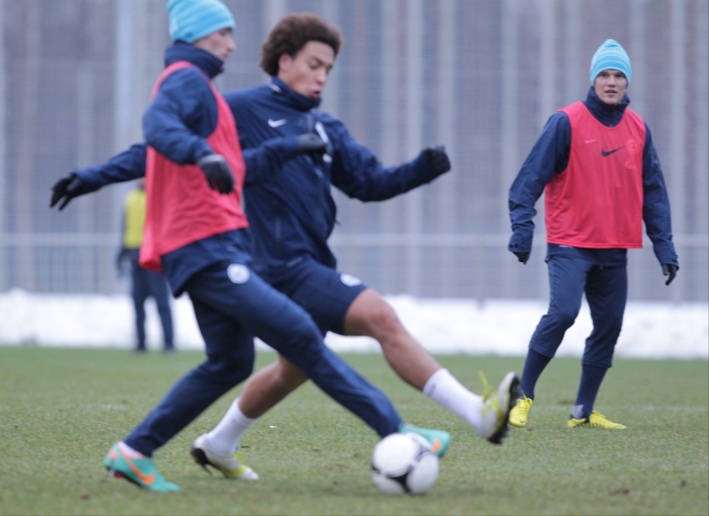 Тренировка перед матчем «Зенит» — «Ростов»