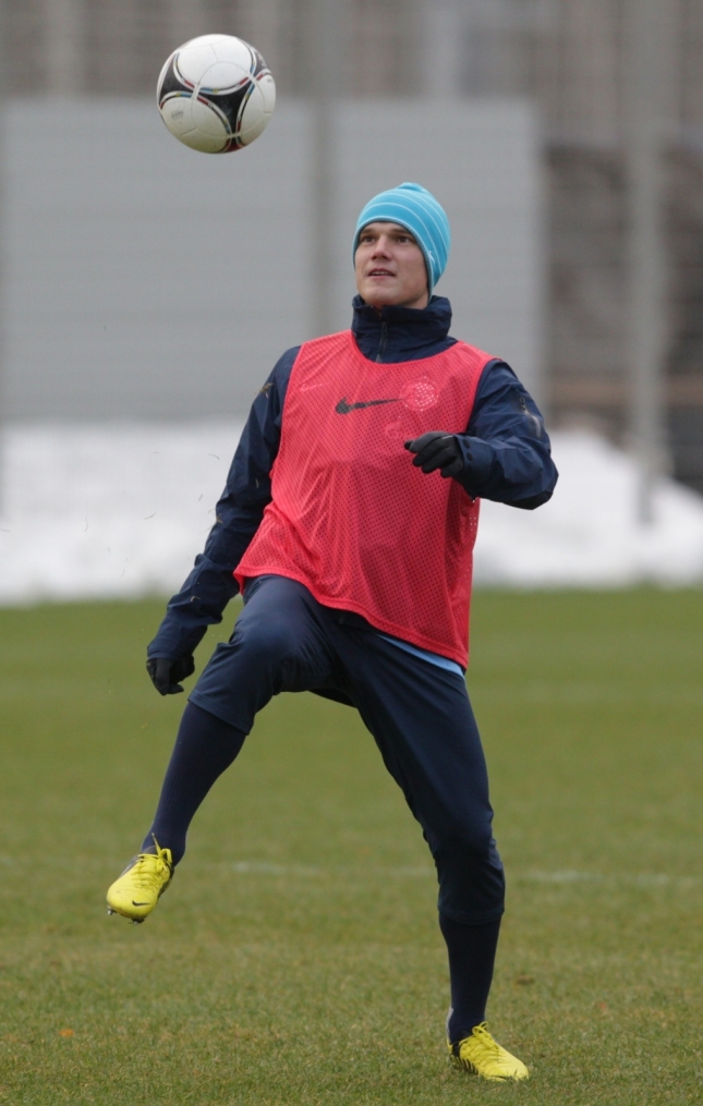 Тренировка перед матчем «Зенит» — «Ростов»