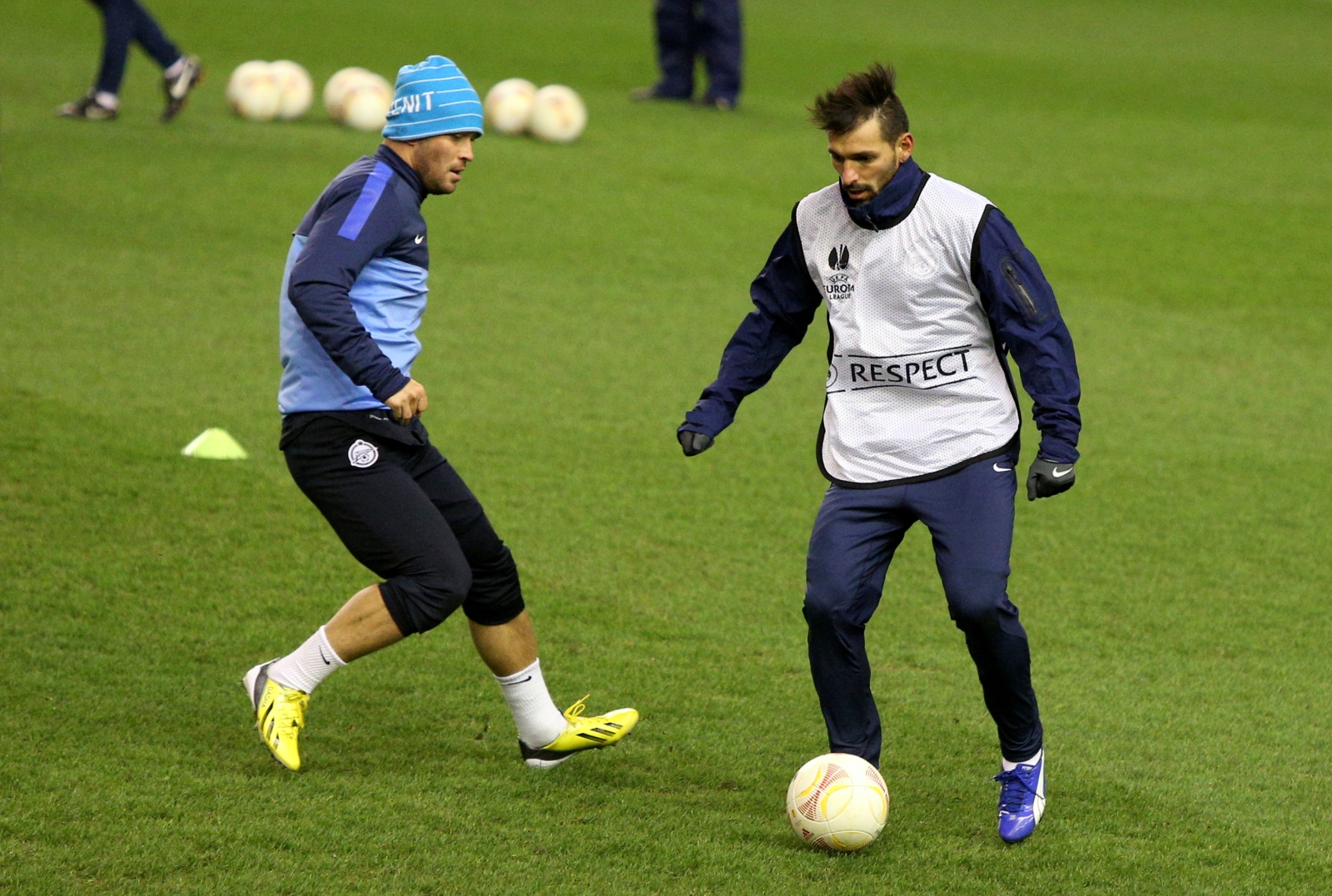 Тренировка ФК «Зенит» перед матчем  «Зенит» — «Ливерпуль»