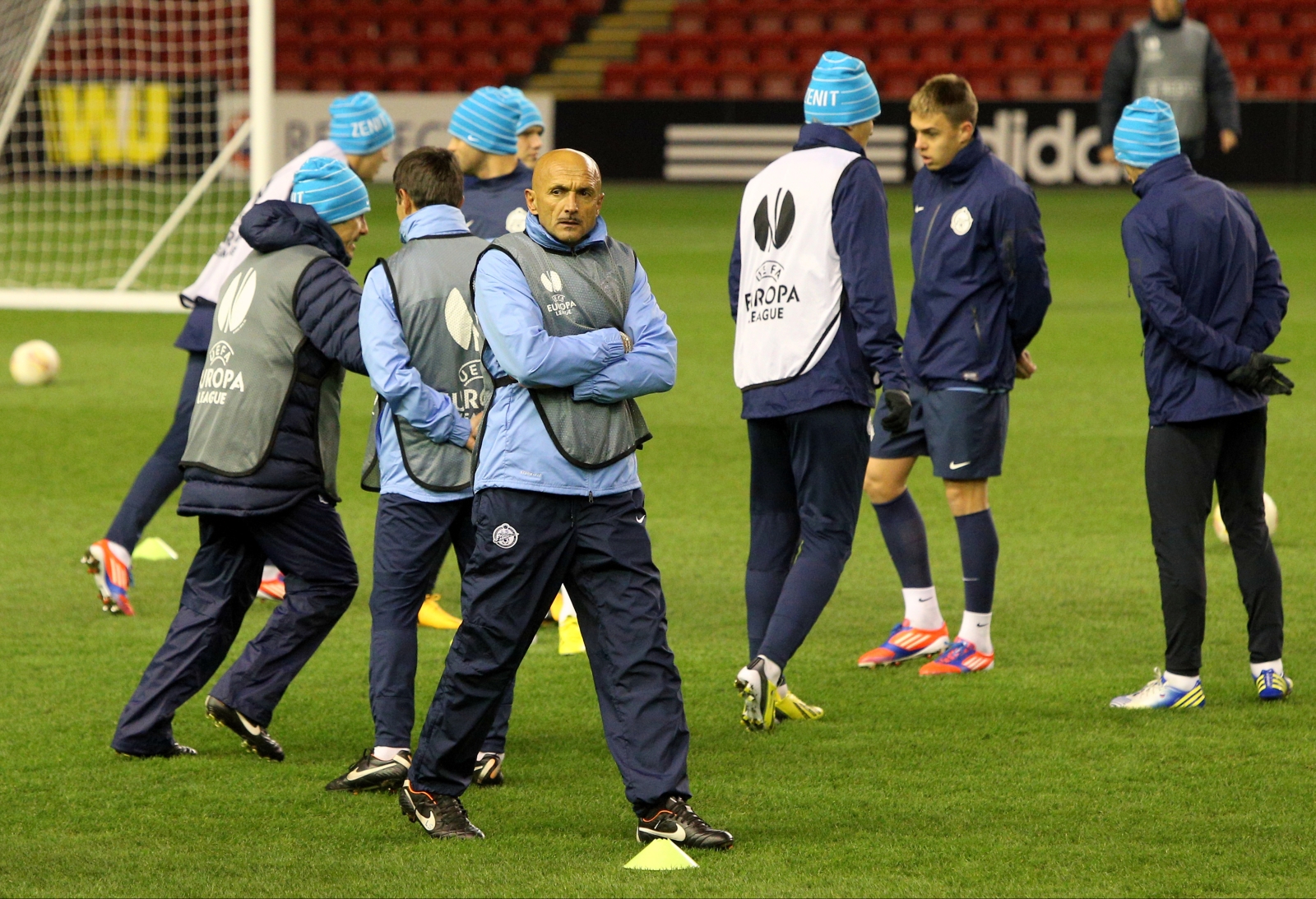 Тренировка ФК «Зенит» перед матчем  «Зенит» — «Ливерпуль»