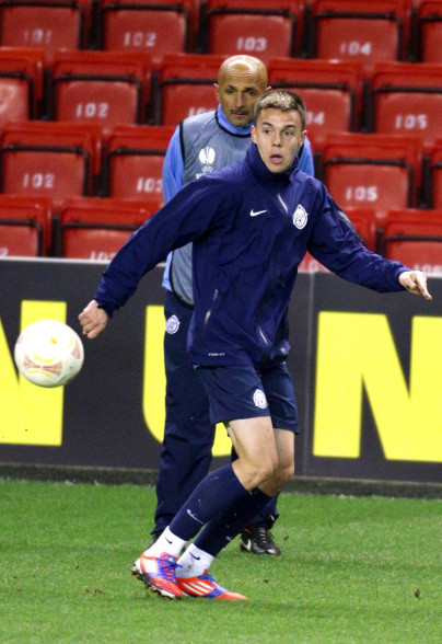 Тренировка ФК «Зенит» перед матчем  «Зенит» — «Ливерпуль»