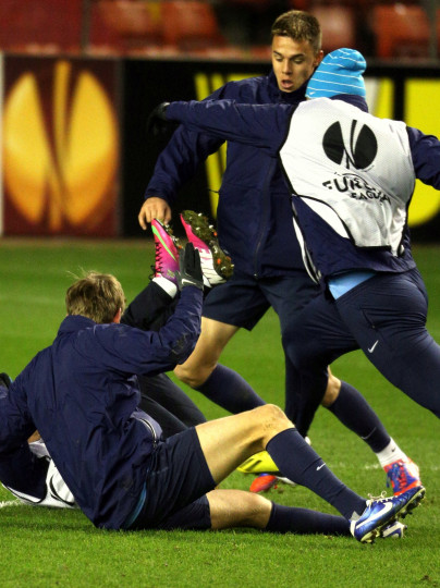 Тренировка ФК «Зенит» перед матчем  «Зенит» — «Ливерпуль»