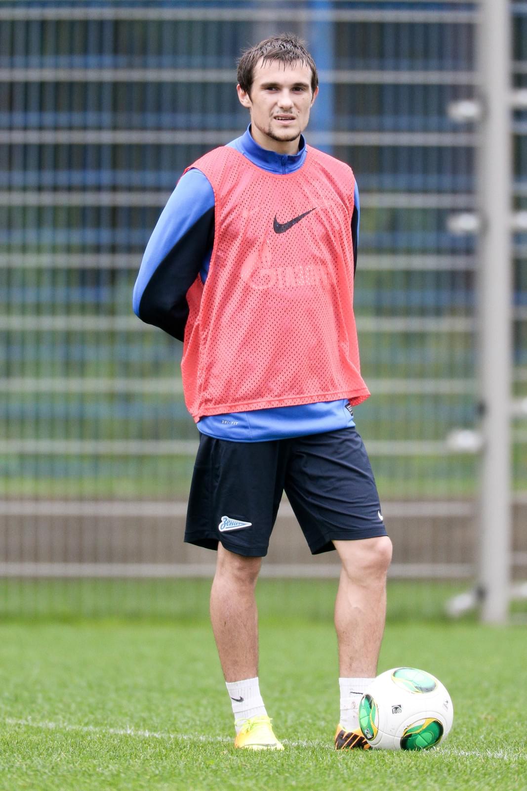 Утренняя тренировка ФК «Зенит»