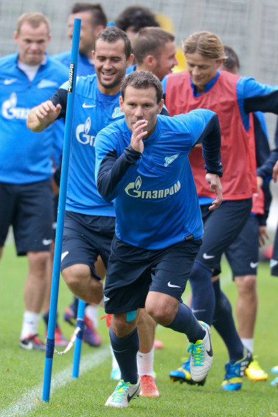 Утренняя тренировка ФК «Зенит»