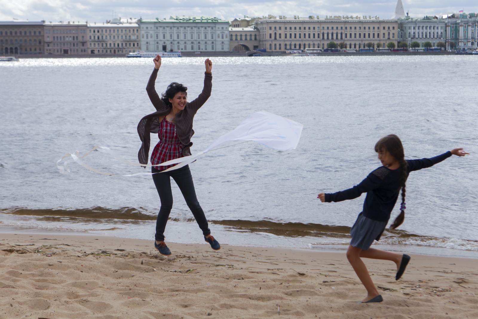 Фан-зона «Зенит» на пляже Петропавловской крепости
