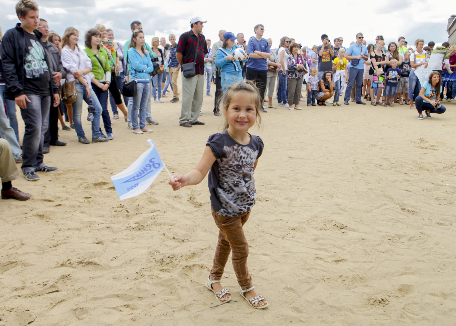 Фан-зона «Зенит» на пляже Петропавловской крепости