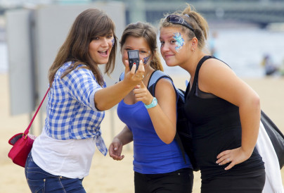 Фан-зона «Зенит» на пляже Петропавловской крепости