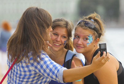 Фан-зона «Зенит» на пляже Петропавловской крепости