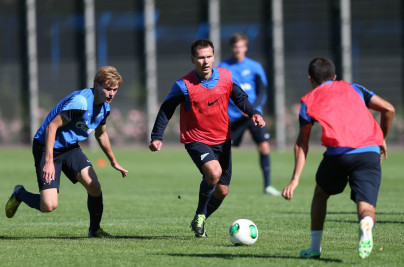 Тренировка «Зенита» перед матчем «Зенит» — «Анжи»