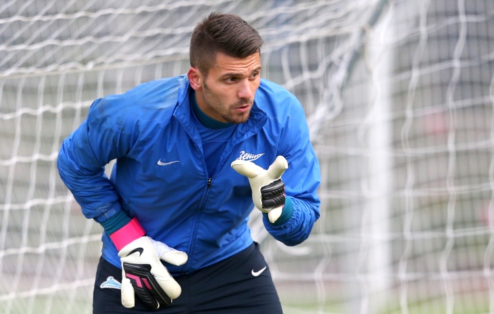 Тренировка  «Зенита» перед  матчем Лиги чемпионов УЕФА 2013/2014, «Зенит» — «Аустрия»