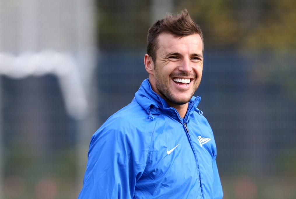 Тренировка  «Зенита» перед  матчем Лиги чемпионов УЕФА 2013/2014, «Зенит» — «Аустрия»