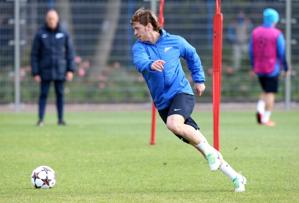 Тренировка  «Зенита» перед  матчем Лиги чемпионов УЕФА 2013/2014, «Зенит» — «Аустрия»